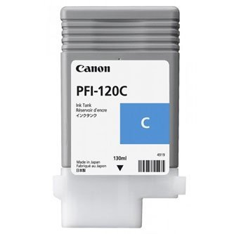 Tusz Canon PFI120C, cyan, 130ml, 2886C001, Canon TM-200, 205, 300, 305 2886C001