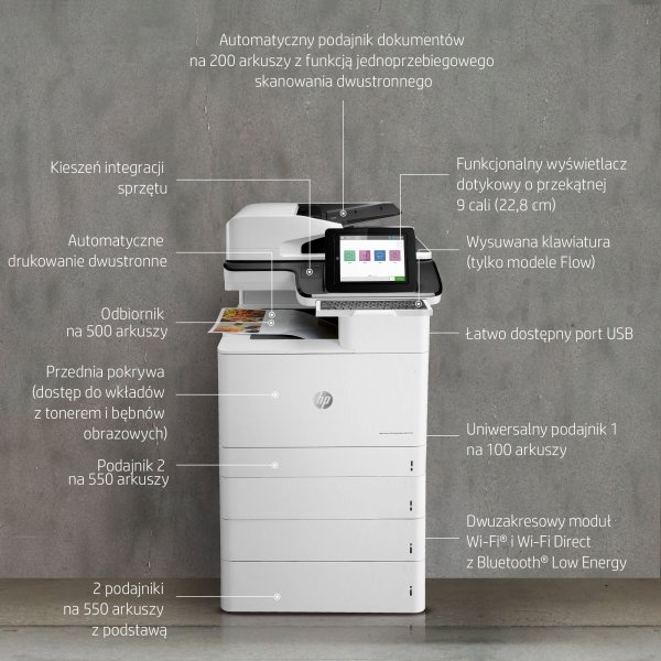 Urządzenie wielofunkcyjne HP Color LaserJet Enterp Flow MFP M776z