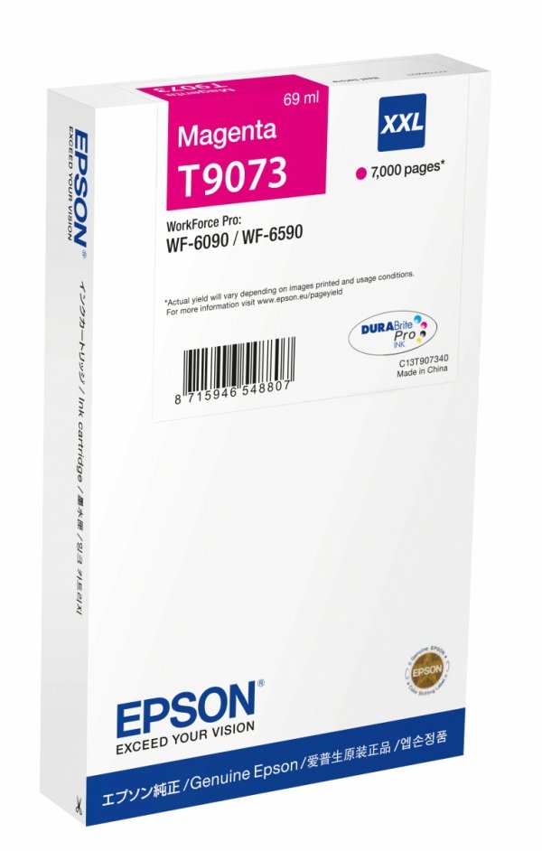 Tusz EPSON C13T907340. T9073. XXL. magenta. 69ml. Epson WorkForce Pro WF-6090DW C13T907340