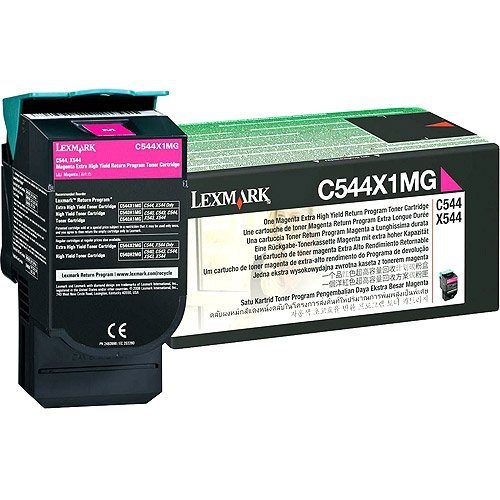 Toner Lexmark C544X1MG. magenta. 4000s. return. extra duża pojemnośÄ‡. Lexmark X544x C544X1MG