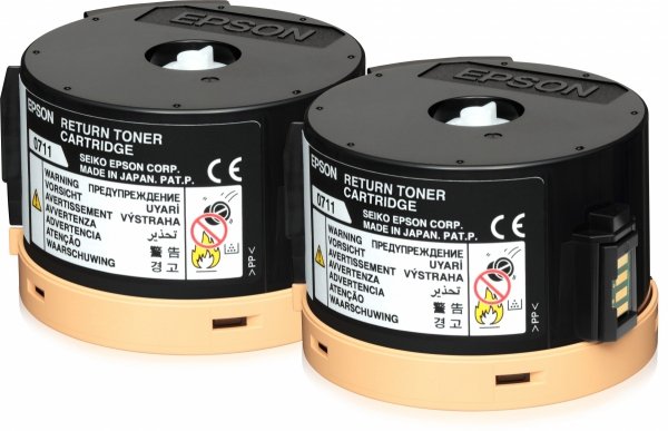 EOL - wycofany z oferty - Toner Epson C13S050711. black. 2x2500s. return. Epson AcuLaser M200. MX200 C13S050711