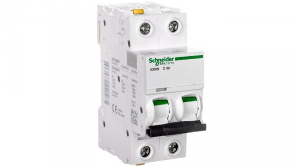Wyłącznik nadprądowy 2P C 3A 6kA AC iC60N-C3-2 A9F04203