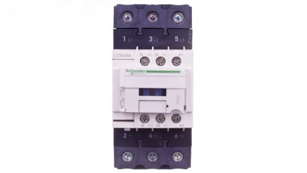 TeSys Deca Stycznik mocy 40A 3P 400V AC 1Z 1R (EVK) LC1D40AV7