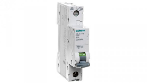 Wyłącznik nadprądowy SENTRON 5SL6 1P B 10A 6kA AC 5SL6110-6