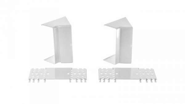 Simon Connect Regulowany kąt wewnętrzny Cabloplus 130x55mm czysta biel