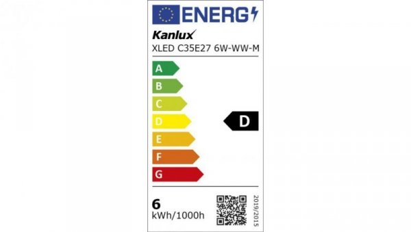 Żarówka LED E27 6W XLED C35E27 6W-WW-M 810lm 2700K 29646
