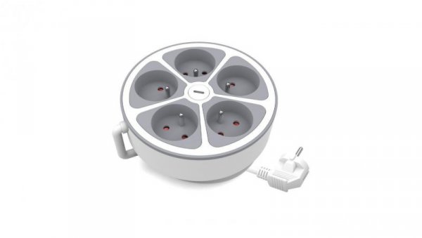 Przedłużacz stały 5x z włącznikiem 2m PS-570WS/O/2 E W-30014