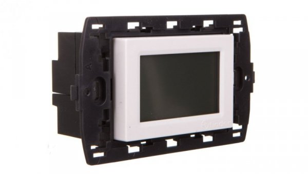 Termostat elektroniczny biały do zabudowy, programowany tygodniowo 1C.51.9.003.0007