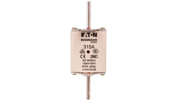 Wkładka bezpiecznikowa NH3 315A gL/gG 500V 315NHG03B