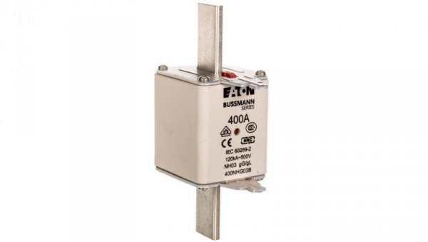 Wkładka bezpiecznikowa NH3 400A gL/gG 500V 400NHG03B