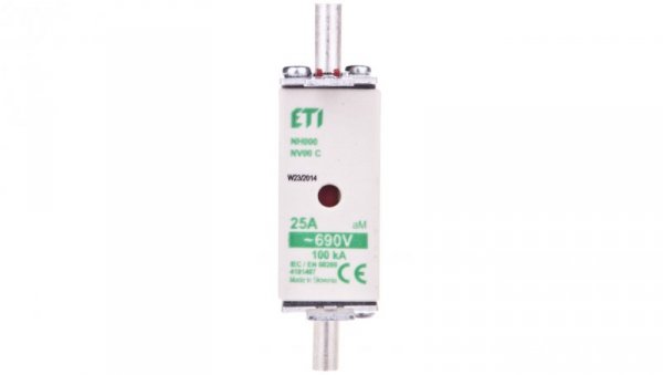 Wkładka bezpiecznikowa KOMBI NH000 25A aM 690V WT-00C 004181407