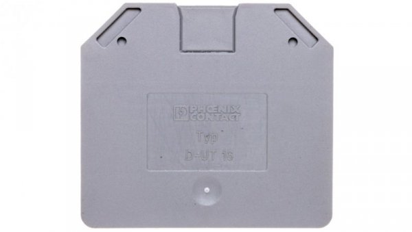 Pokrywa końcowa 2,2x52,8x47,3mm szara D-UT 16 3047206