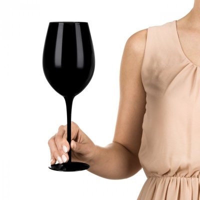 Etui na wino z kieliszkami diVinto Black