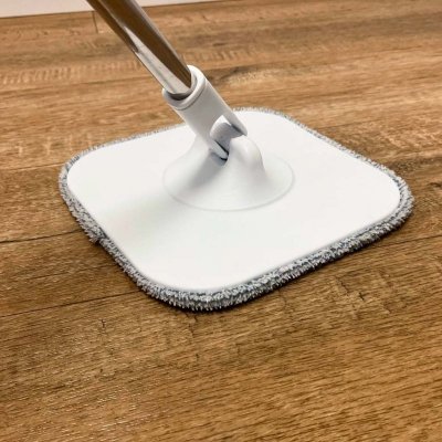 Mop obrotowy prostokątny płaski rotacyjny czysta brudna woda wyciskacz