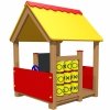 plac zabaw domek, domek dla dzieci, domek na plac zabaw, domek z drewna, domek drewniany, domek drewniany kolorowy, domek dla dziecka