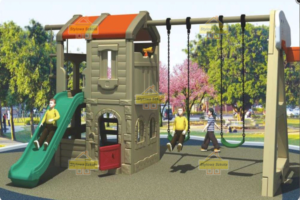plac zabaw z koszem, place zabaw plastikowe, plac zabaw step tu, plac zabaw, place zabaw dla dzieci