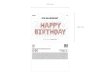 Balon foliowy dekoracja urodzinowa Happy Birthday różowe złoto 340cm x 35cm