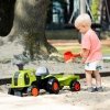 FALK Jeździk Claas 470 Arion Zielony z Przyczepką  + Zestaw do piasku
