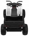 Quad XL ATV na akumulator dla dzieci Biały + Napęd 4x4 + Bagażnik + Wolny Start + EVA + Audio LED