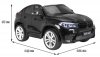 BMW X6M XXL dla 2 dzieci Czarny SUV + Pilot + Ekoskóra