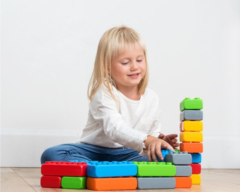 Marioinex Klocki budowlane Cegły Junior 60 elementów