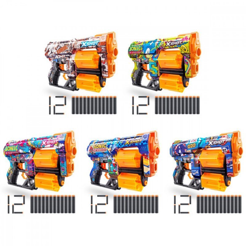 ZURU X-Shot Wyrzutnia Skins Dread Sonic the Hedgehog