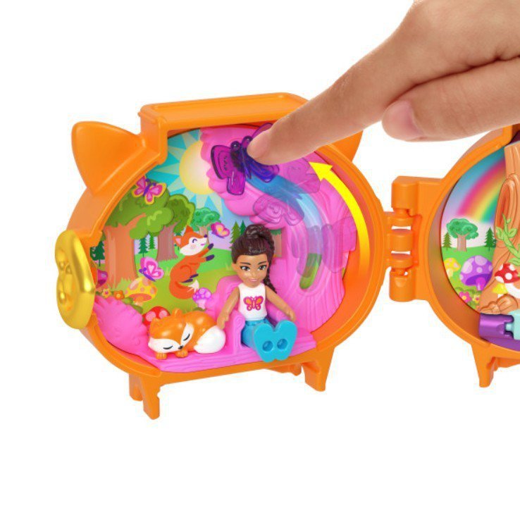Mattel Zestaw z figurkami Polly Pocket Lalka + szop