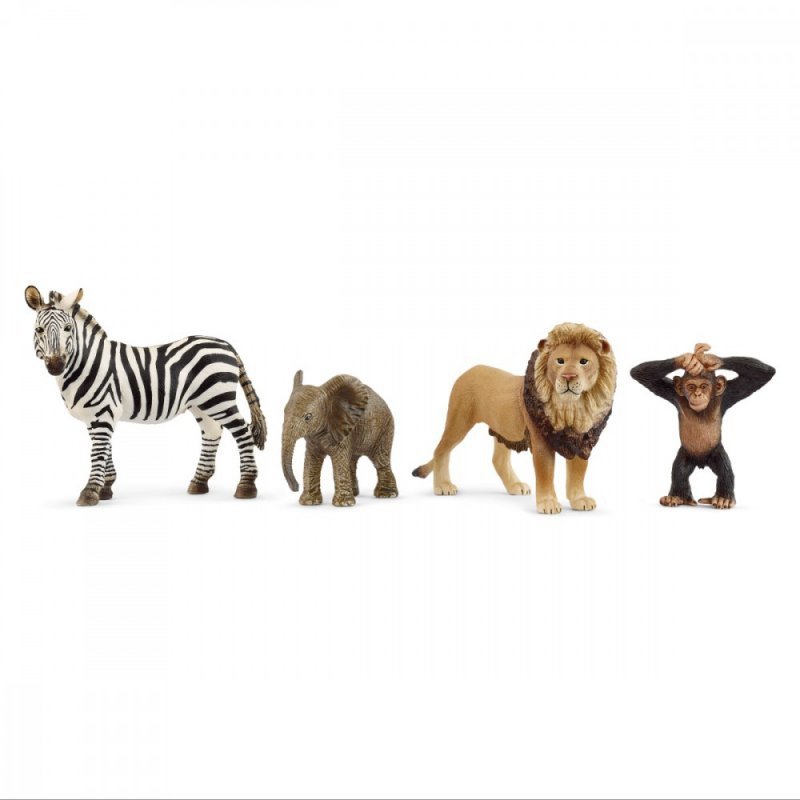 Schleich Zestaw 4 figurek Wild Life Zwierzęta Afryki