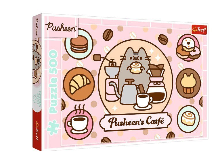 Trefl Puzzle 500 elementów Pusheen w kawiarni