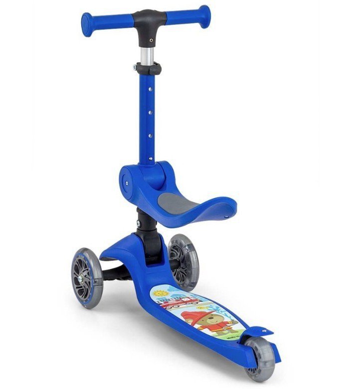 Milly Mally Hulajnoga Scooter Fuzzy Blue