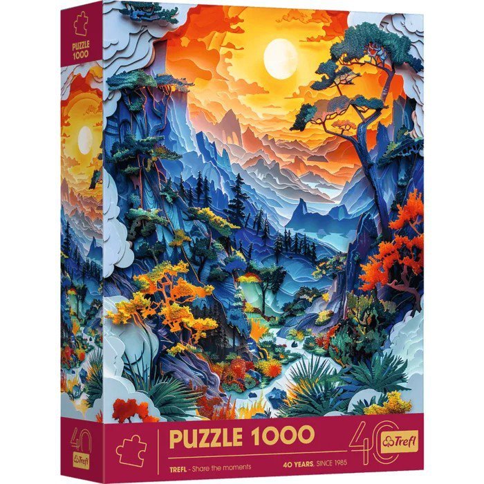 Trefl Puzzle 1000 elementów 40-lecie Paper Art Dolina
