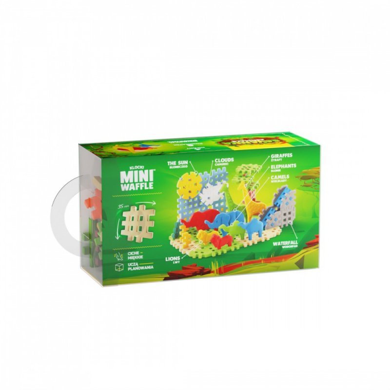 Marioinex Klocki Mini Waffle - Animals Savanna 50 elementów