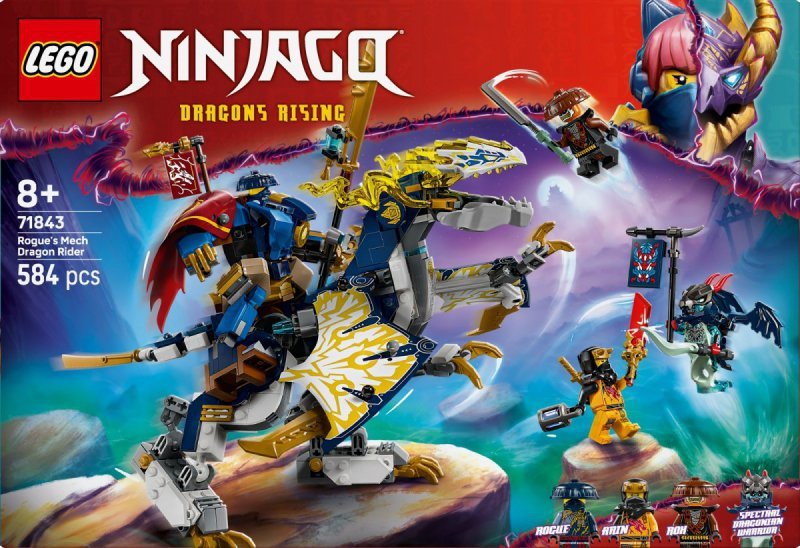 LEGO Klocki 71843 Mech smoczego jeźdźca Rogue&#039;a