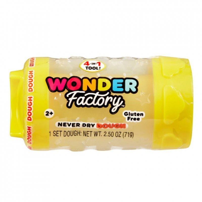 Wonder Factory Never Dry Dough Singles - Yellow