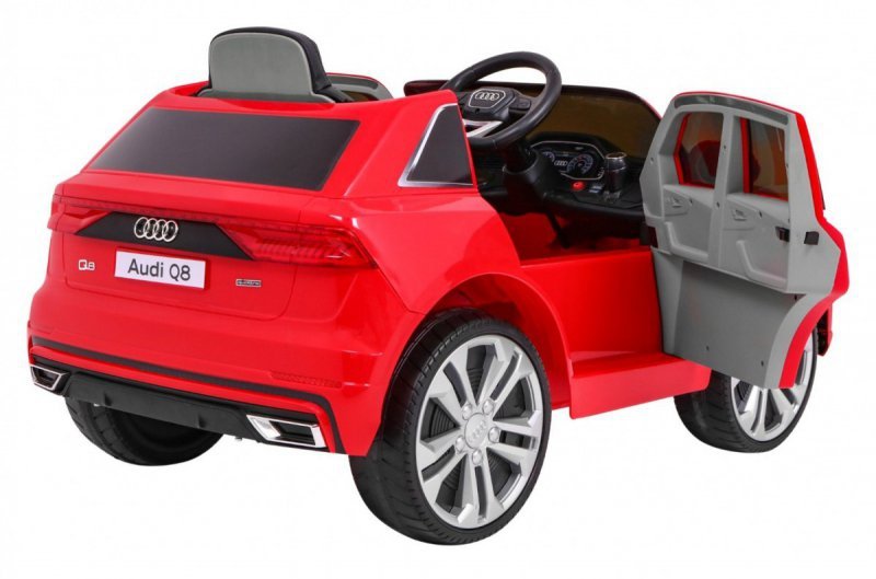 Audi Q8 Lift na akumulator dla dzieci Czerwony SUV + Pilot