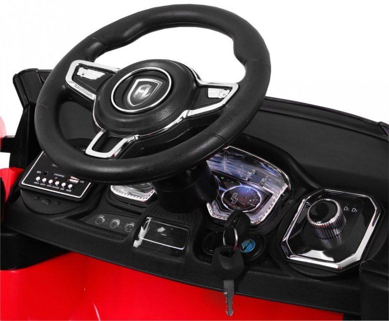 Autko Rapid Racer elektryczne dla dzieci, Czerwony SUV + Pilot