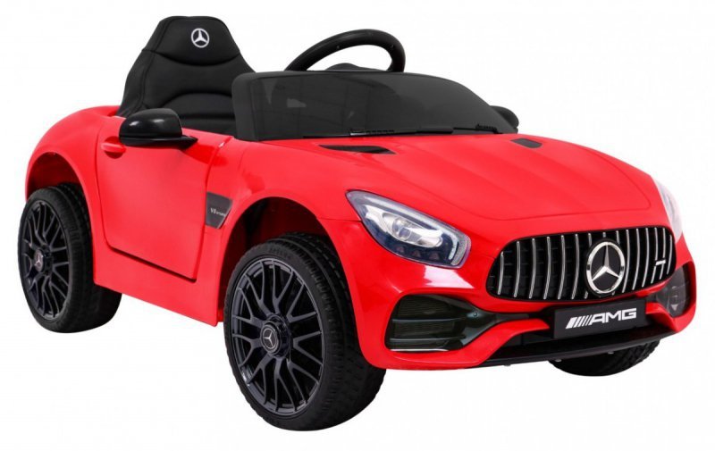 Mercedes Benz GT na akumulator dla dzieci Czerwony + Pilot + Wolny Start + MP3 LED