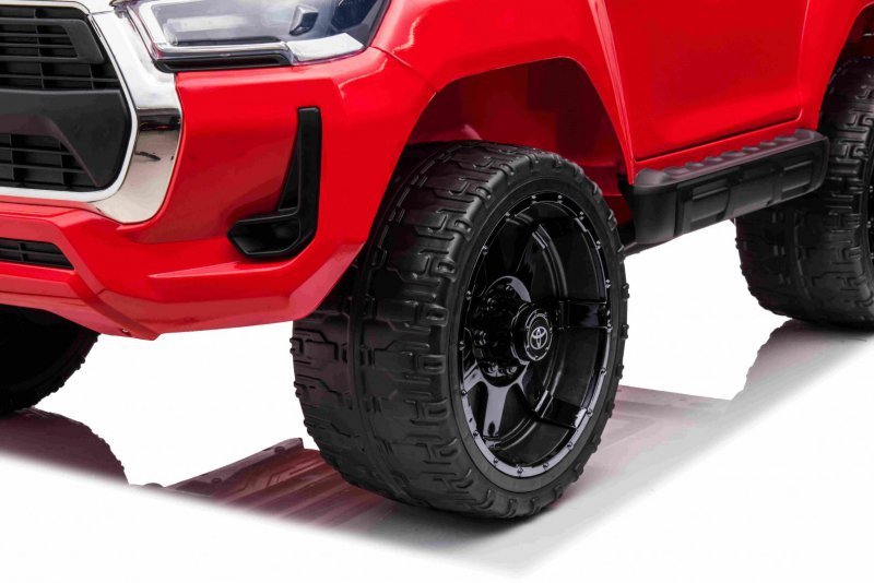 Toyota Hilux na akumulator dla dzieci Czerwony Pickup + Napęd 4x4 + Pilot