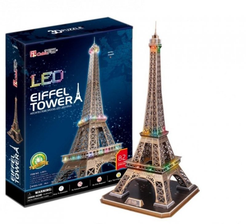 Puzzle 3D Wieża Eiffel&#039;a LED