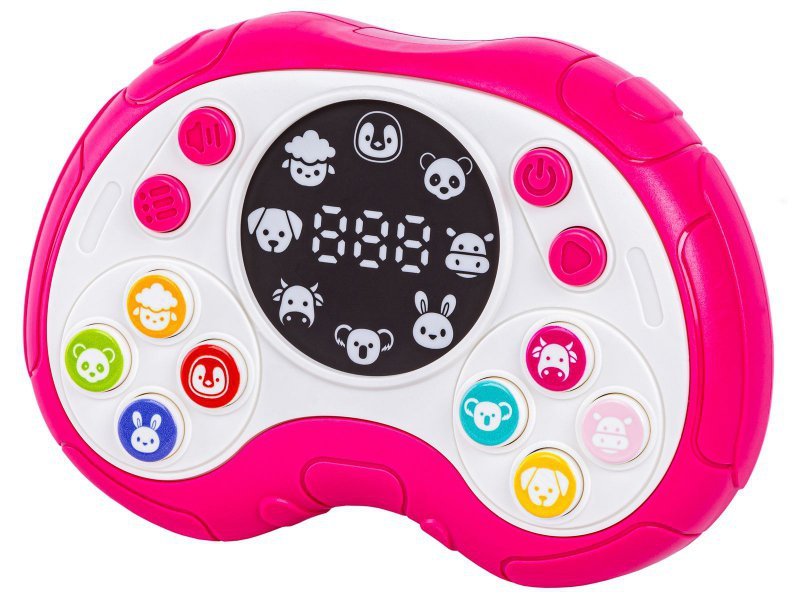 Zabawka Na Pamięć KONTROLER RÓŻOWY Gamepad Edukacyjna gra dla dzieci Pad Konsola