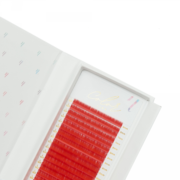 Rzęsy Color Line RED