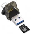 PQI Czytnik kart microSD USB Typ-C; Connect 312