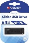 Verbatim Pendrive Slider 64GB Black
