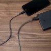AUKEY CB-AL2 Black nylonowy kabel Quick Charge Lightning-USB | 2m | certyfikat MFi Apple
