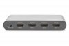 Digitus Przełącznik/Switch HDMI 3-portowy, 4K 60Hz UHD 3D HDR, HDCP 2.2, audio