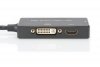 Digitus Kabel adapter Displayport 4K 30Hz/1080p 60Hz Typ miniDP/HDMI(UHD)+DVI-I+VGA (FHD) M/Ż 0,20m Czarny