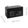 Qoltec Akumulator AGM | 12V | 1.3Ah | max. 0.39A