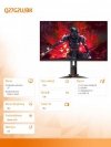 AOC Monitor Q27G2U/BK 27 cali VA 144Hz HDMIx2 DP HAS