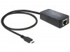 Delock Karta sieciowa USB TYPE-C 3.1 1X RJ45 1GB na kablu