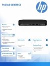 HP Inc. Komputer ProDesk 400DM G6 i3-10100T 256/8G/W10P      1C6Z0EA